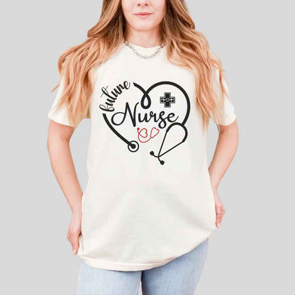 Future Nurse Heart Stethoscope T-shirt