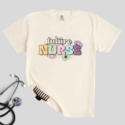 Floral Future Nurse T-shirt