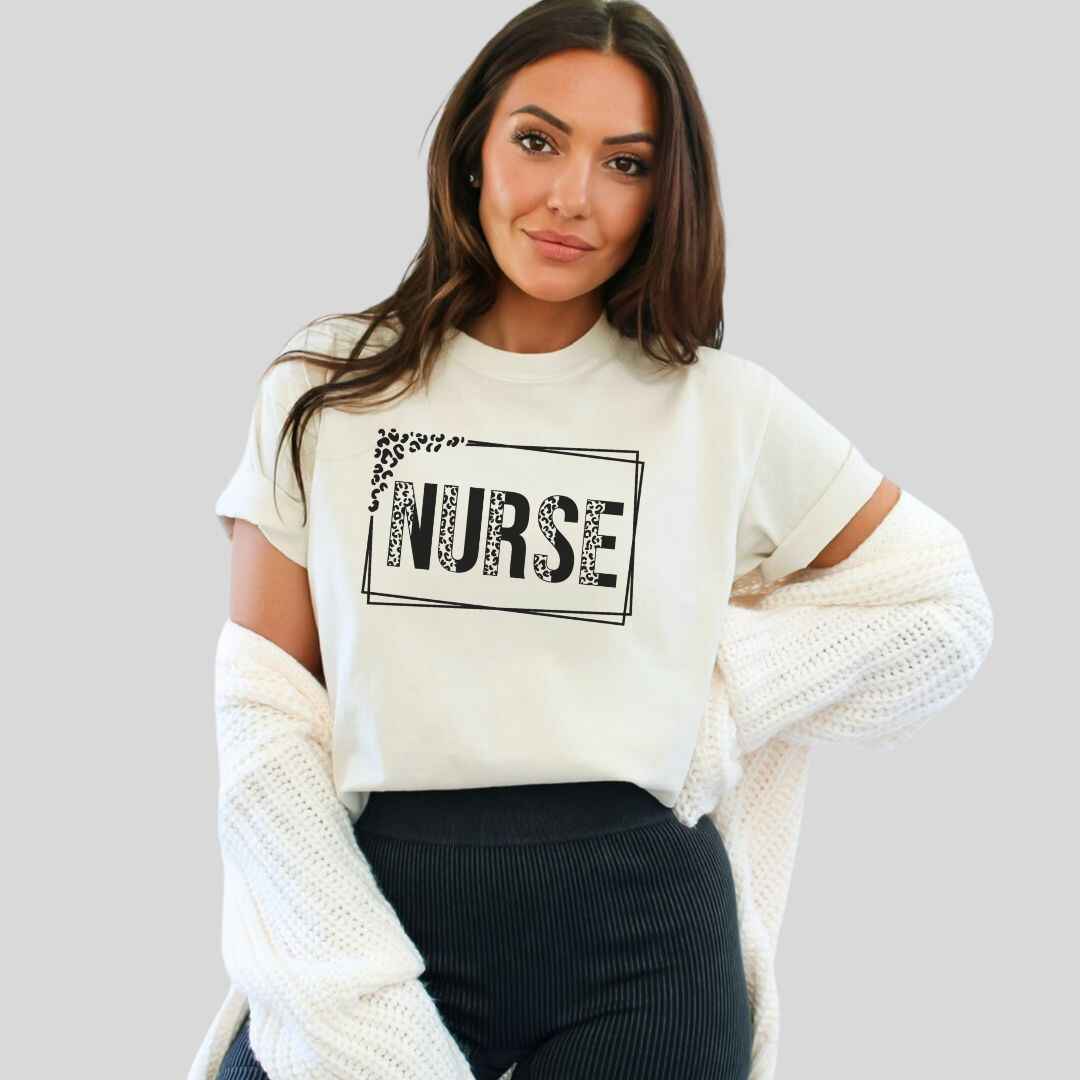 Nurse Leopard Print T-shirt