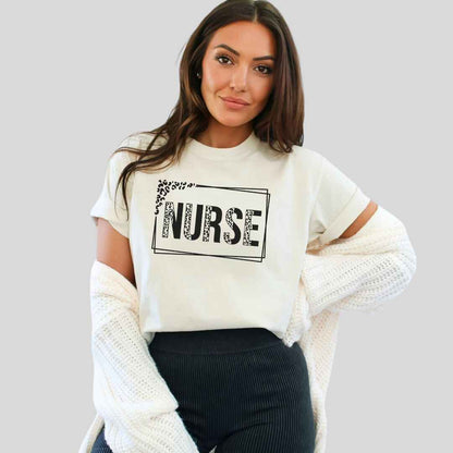 Nurse Leopard Print T-shirt