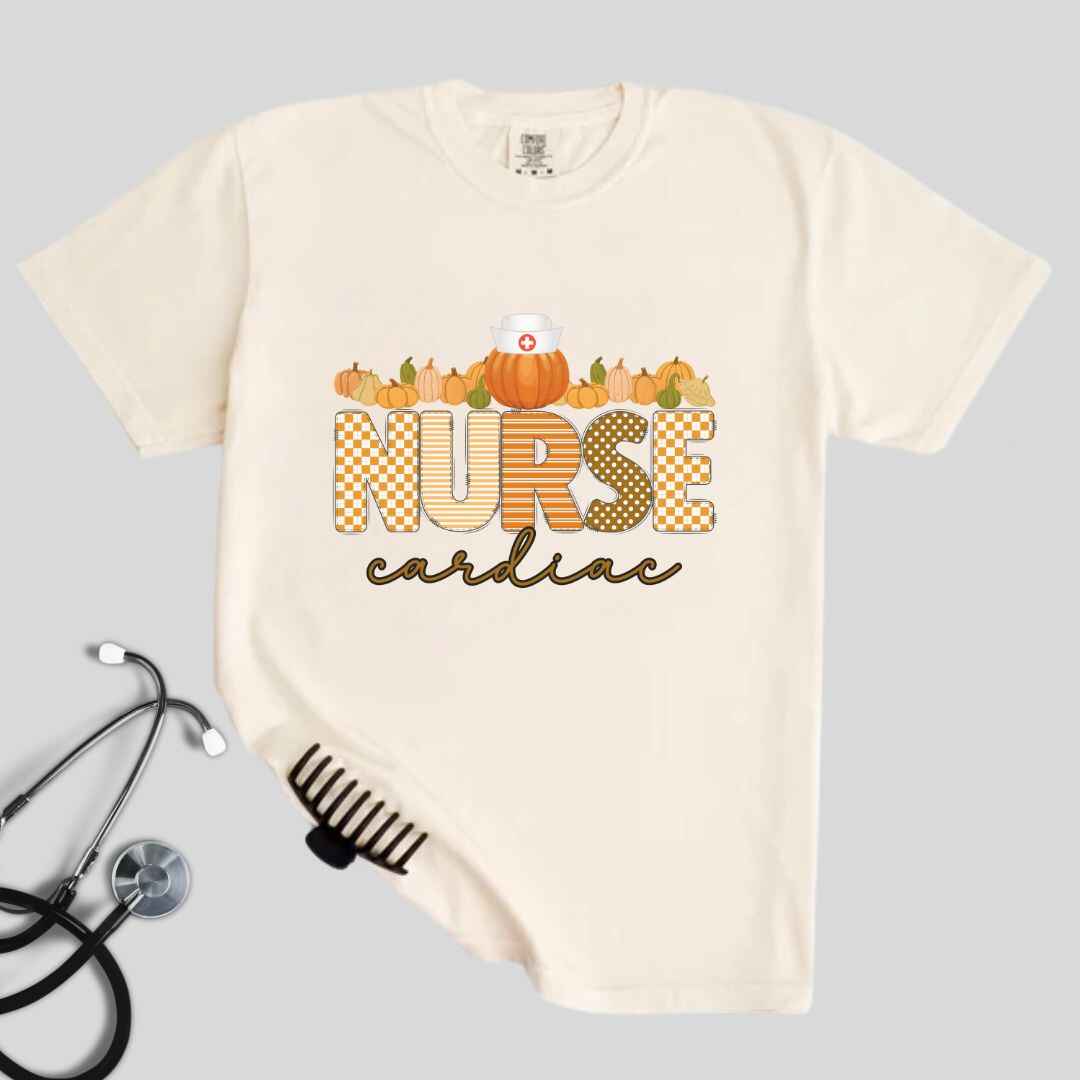 Cardiac Nurse Pumpkin Fall T-shirt