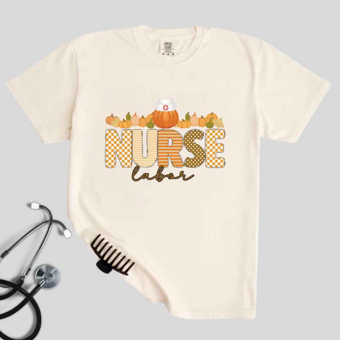 Labor And Delivery L&D Pumpkin Fall Nurse T-shirt