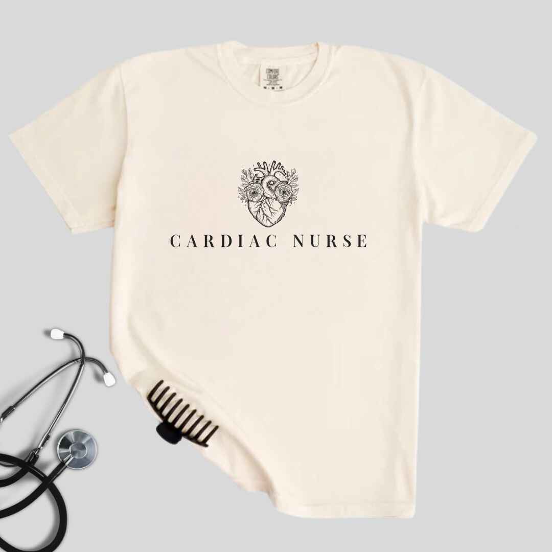 Cardiac Nurse Heart Anatomy Minimalist T-shirt