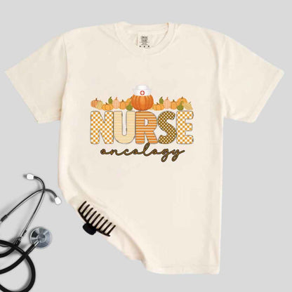 Oncology Nurse Pumpkin Fall T-shirt