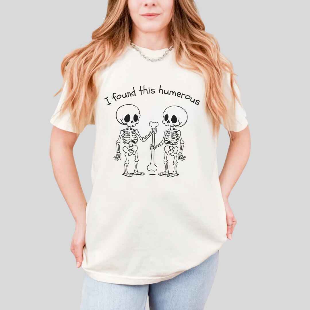 I Found This Humerous Funny Skeleton Nurse T-shirt