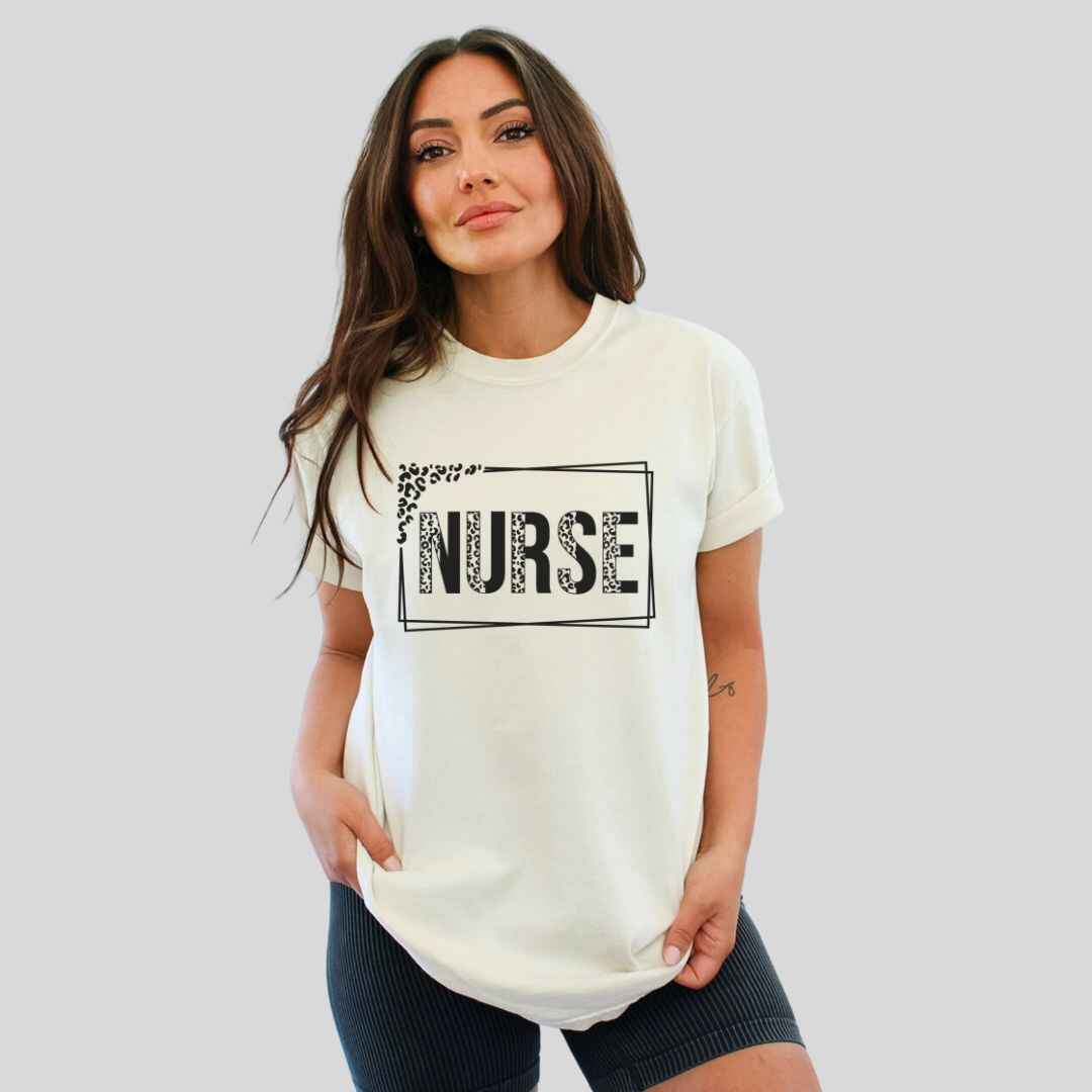 Nurse Leopard Print T-shirt