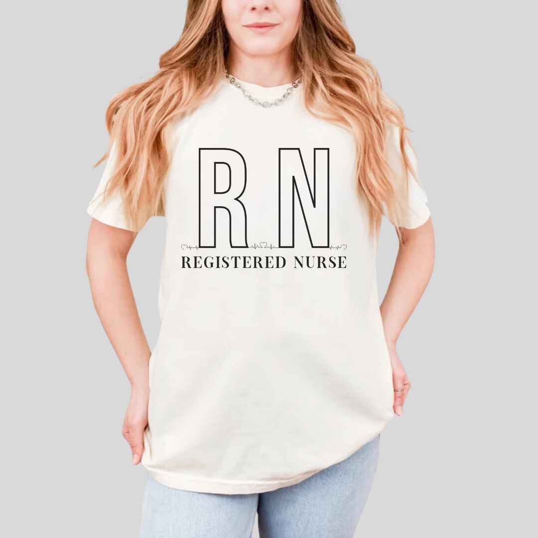 Registered Nurse RN EKG Minimalist T-shirt