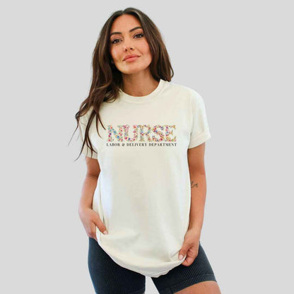 L&D Department Floral T-shirt