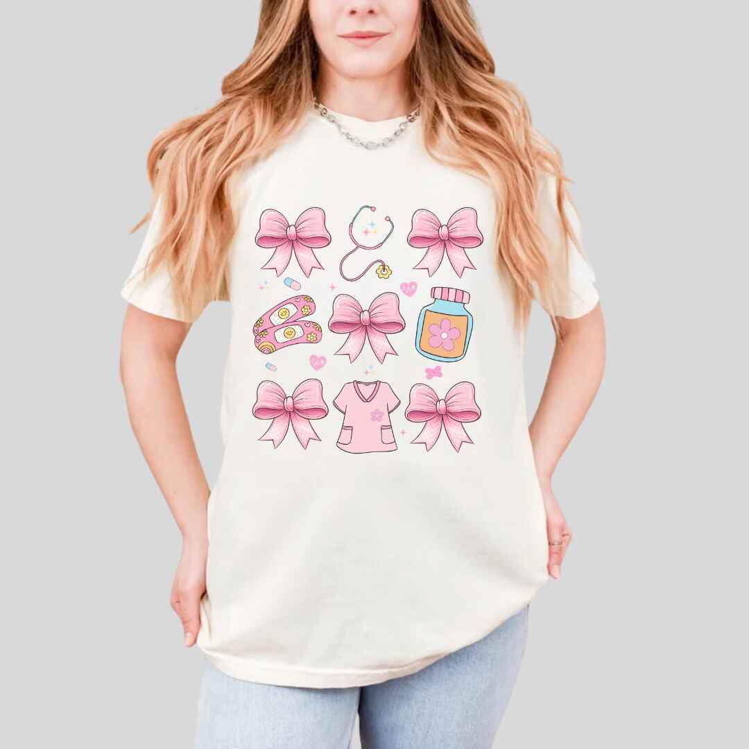 Girly Coquette Nurse T-shirt