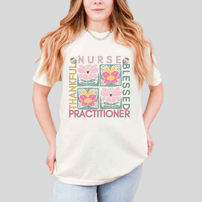 Thankful & Blessed Nurse Practitioner Fall T-shirt