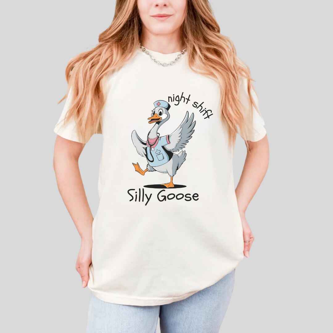 Night Shift Silly Goose Funny T-shirt