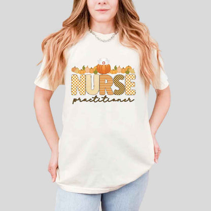 Nurse Practitioner Pumpkin Fall T-shirt