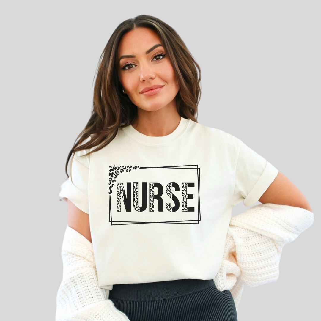 Nurse Leopard Print T-shirt