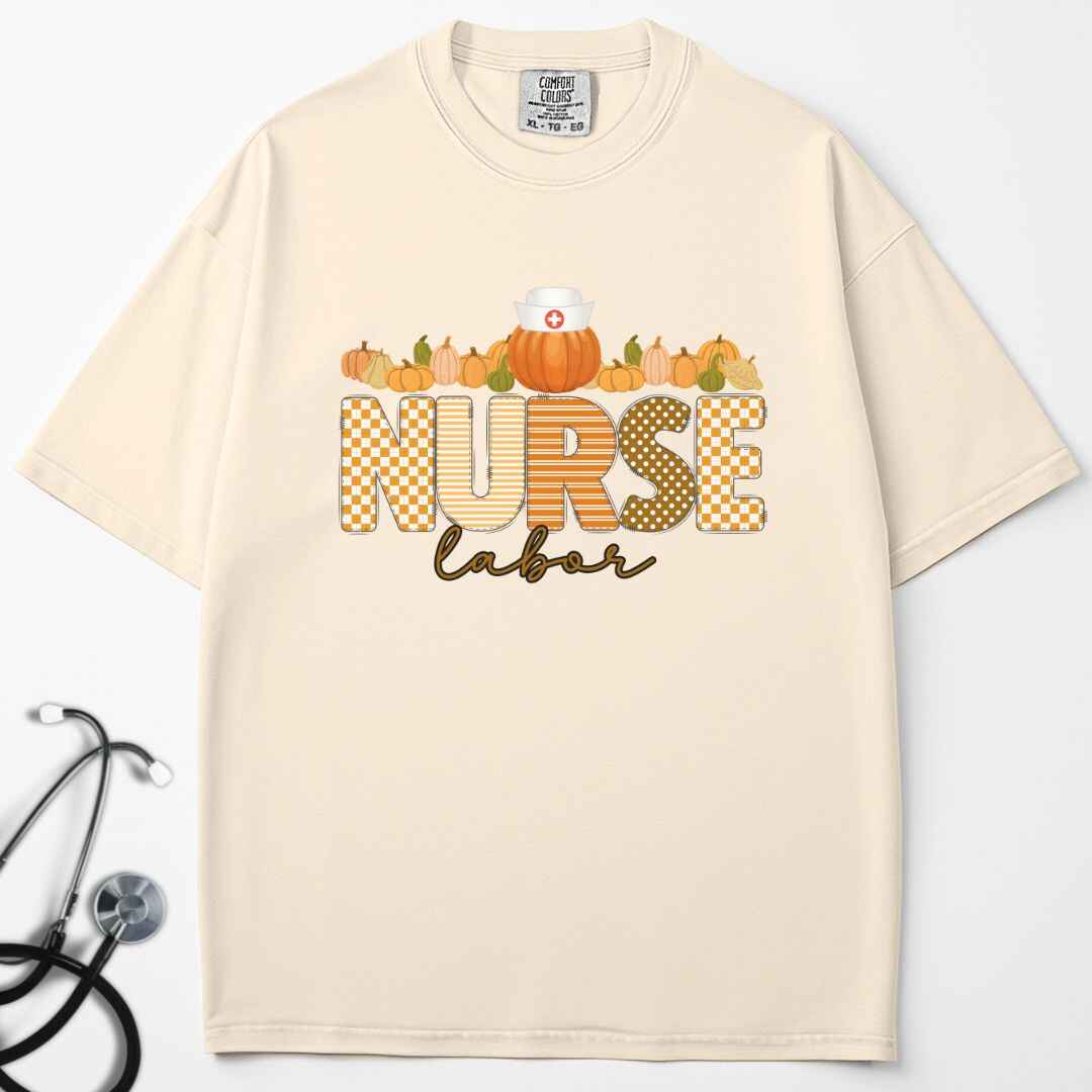 L&D Pumpkin Fall Nurse T-shirt