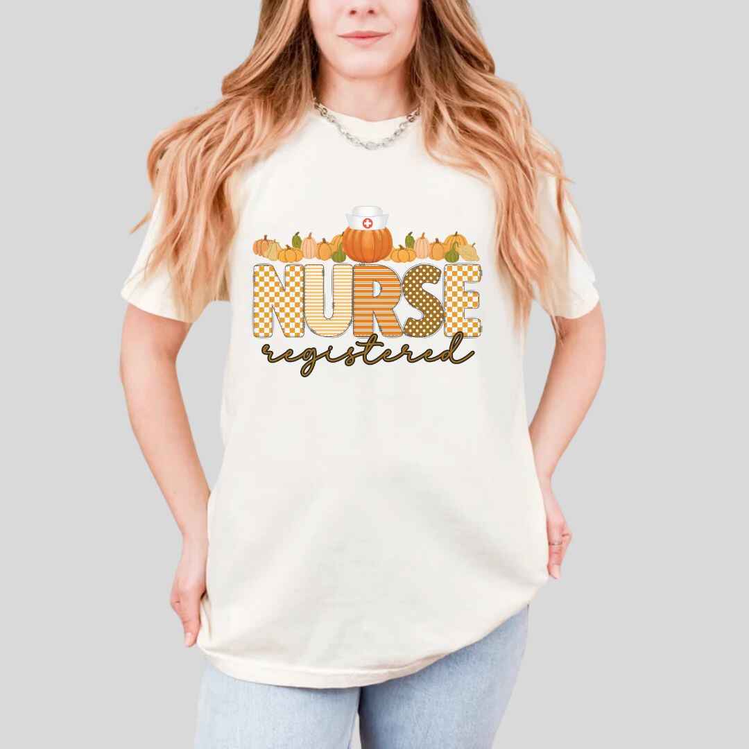 Registered Nurse Pumpkin Fall T-shirt