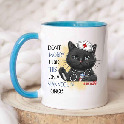 Funny Cat Nurse Mug