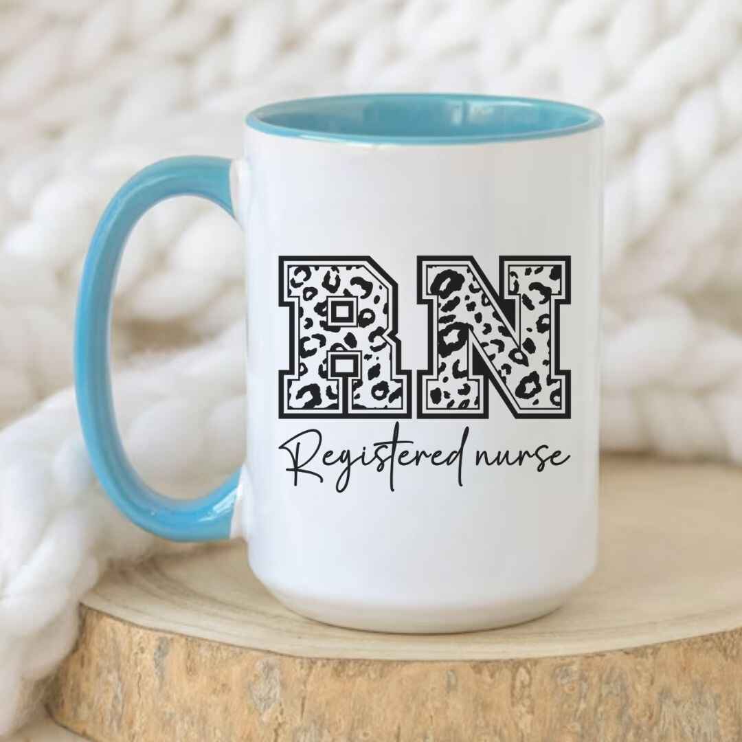 Registered Nurse Leopard Print Mug