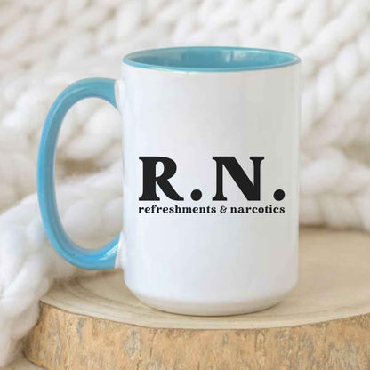 Refreshments & Narcotics Funny Mug