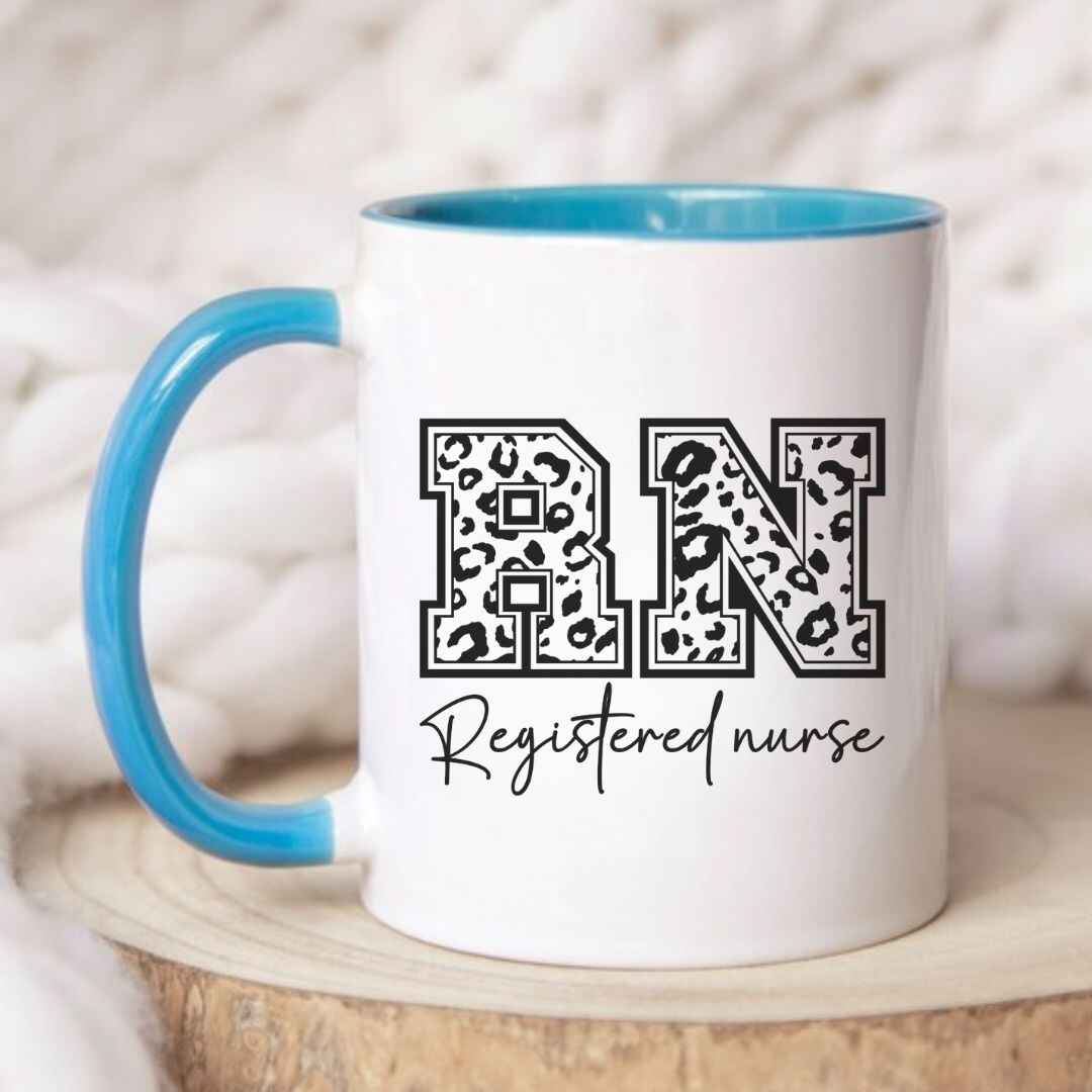 Registered Nurse Leopard Print Mug