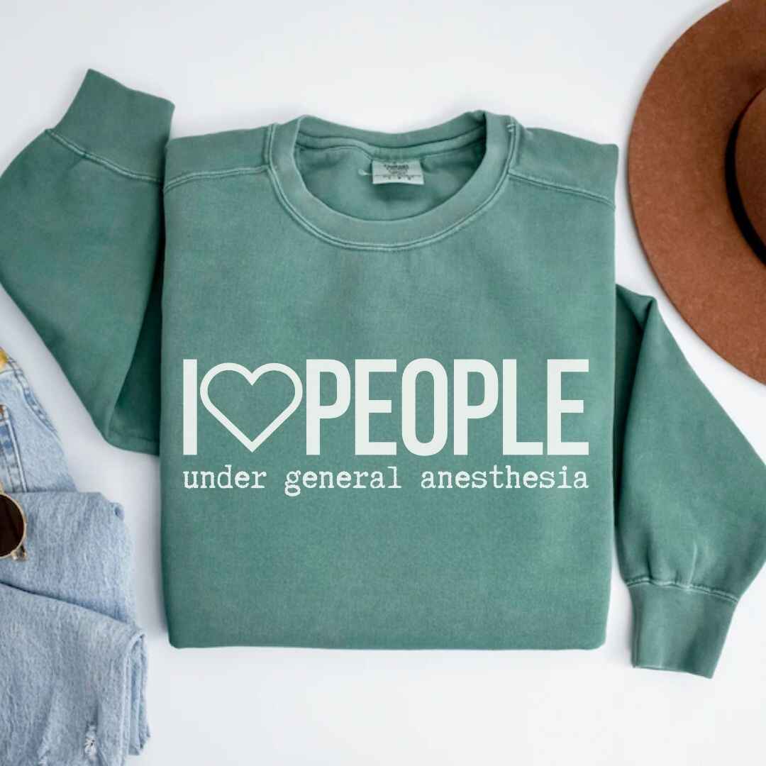 I Love People Funny Sweatshirt