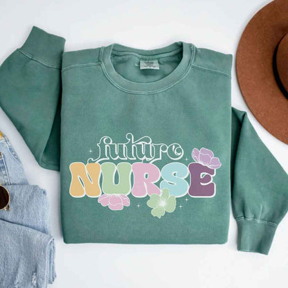 Floral Future Nurse Sweatshirt