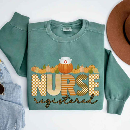 Registered Nurse Pumpkin Fall Sweatshirt