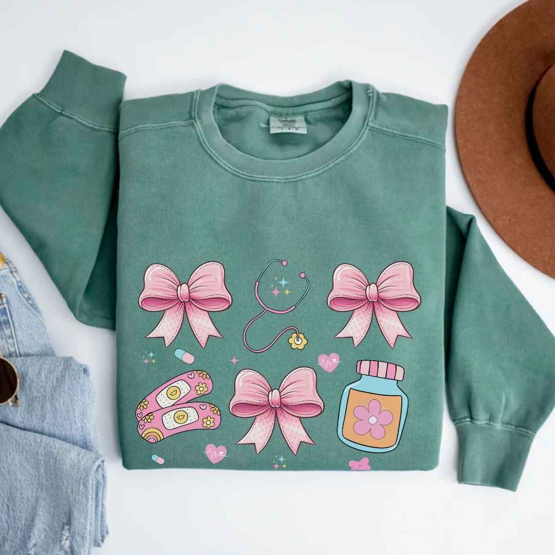 Girly Coquette Nurse Sweatshirt