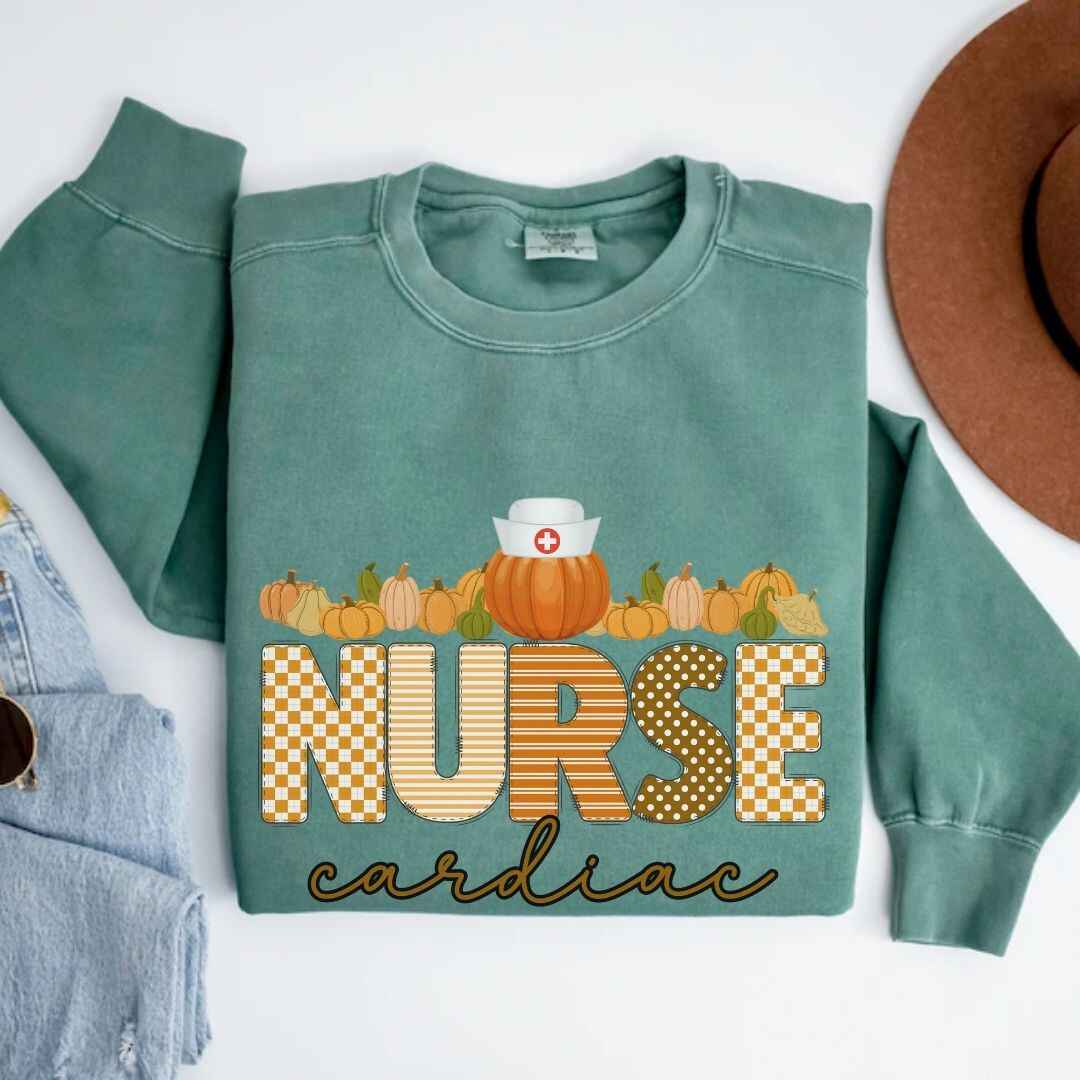 Cardiac Nurse Pumpkin Fall Sweatshirt