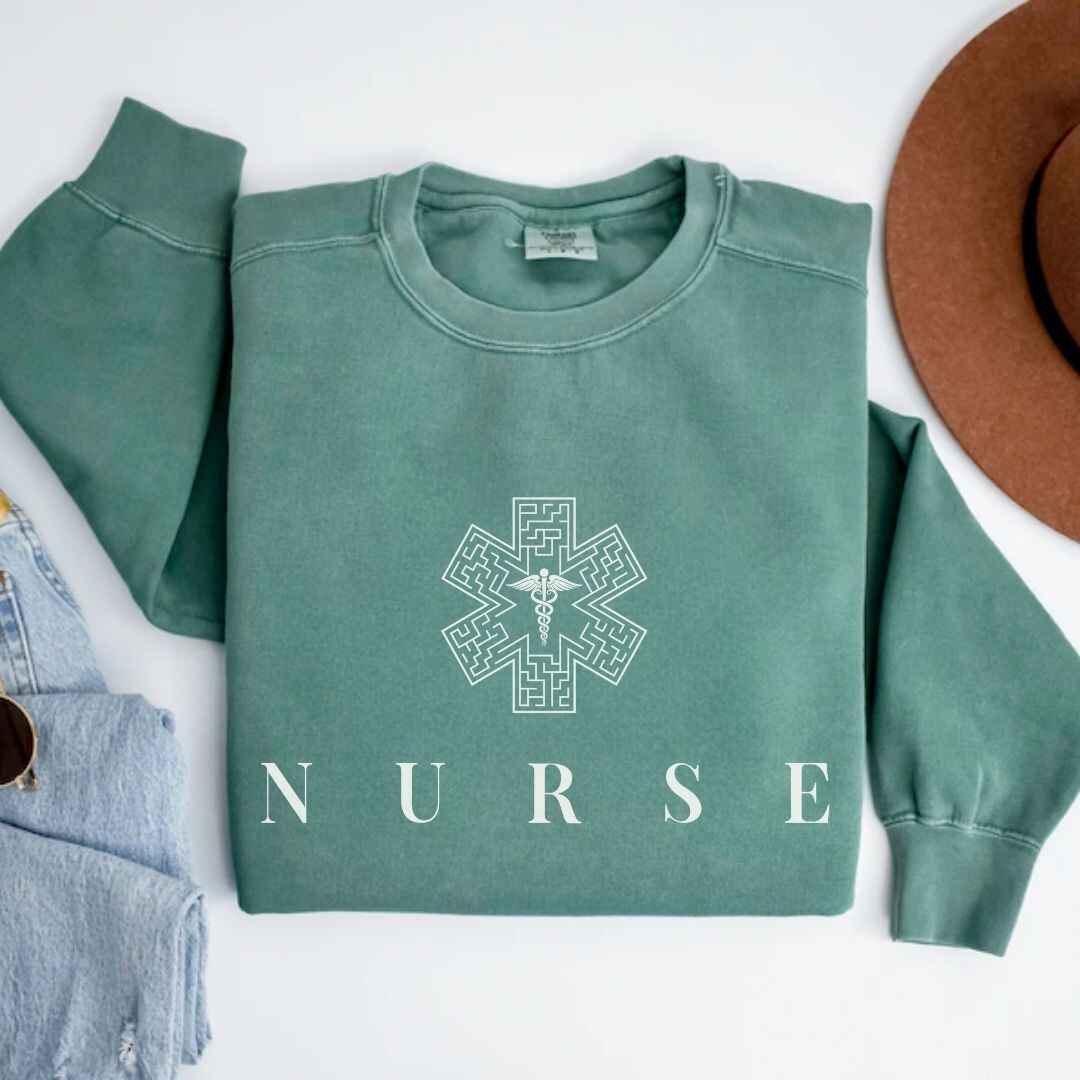 General Nurse Medical Sign Minimalist Nurse Sweatshirt