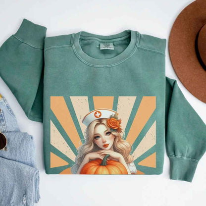 Hey Pumpkin Fall Nurse Sweatshirt