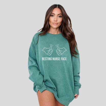 Resting Nurse Face Sweatshirt