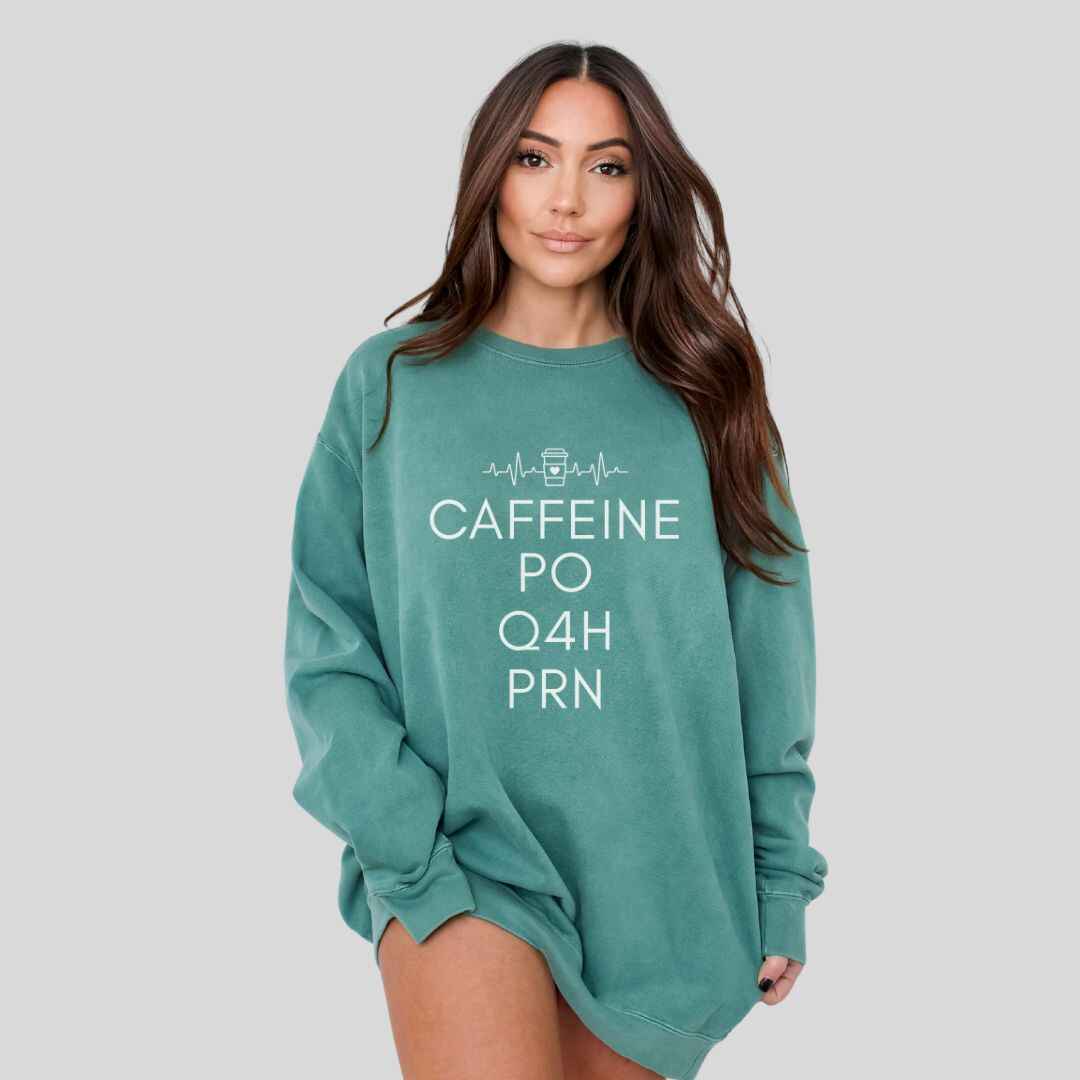 Caffeine, PO, Q4H, PRN Sweatshirt