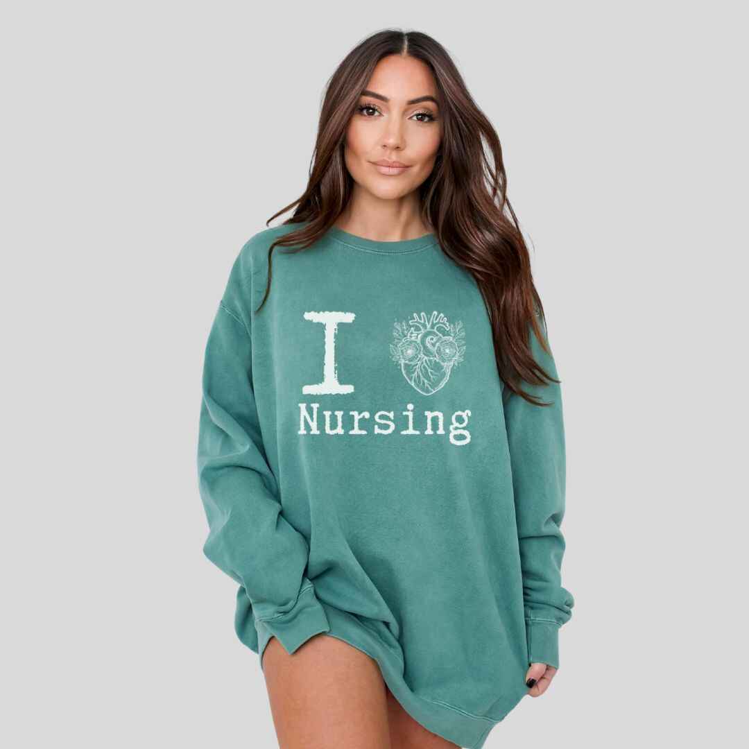 I Heart Nursing Sweatshirt