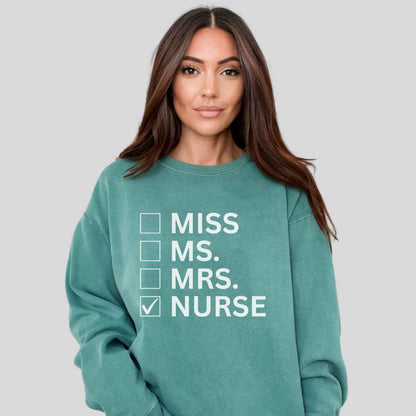 Nurse Checkbox Sweatshirt