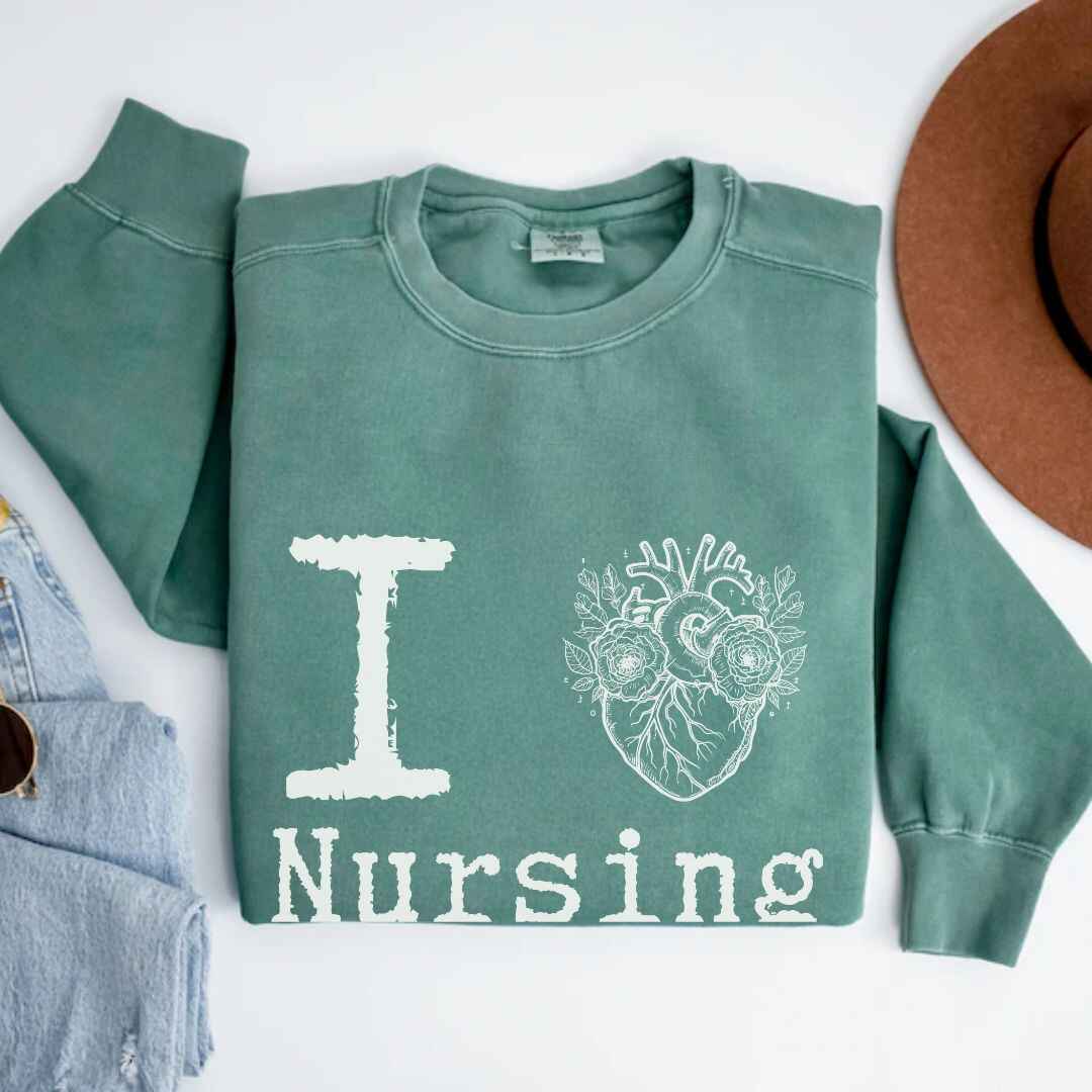 I Heart Nursing Sweatshirt