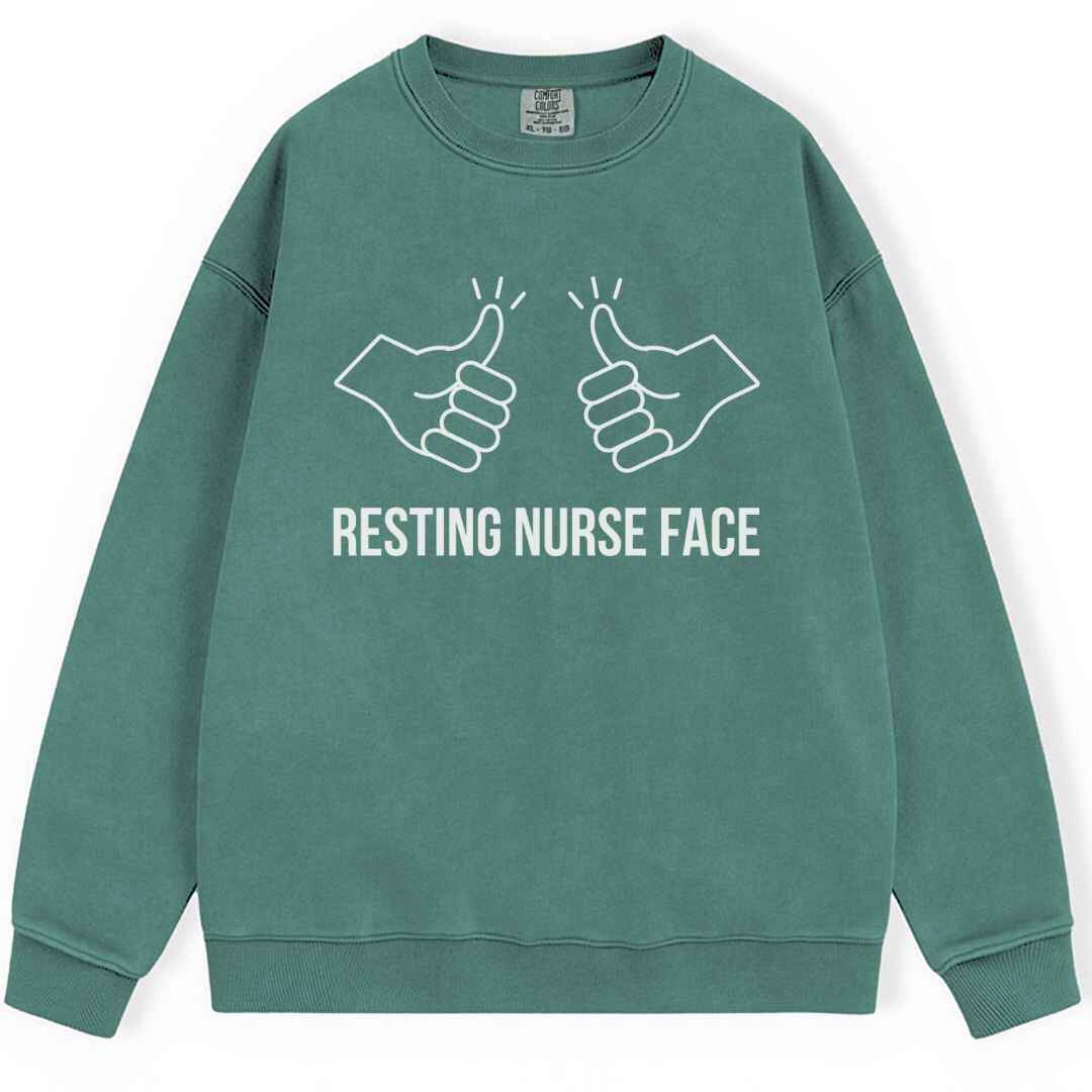Resting Nurse Face Sweatshirt