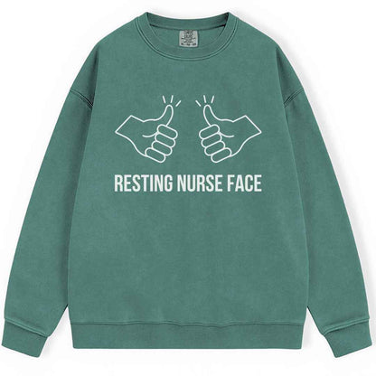 Resting Nurse Face Sweatshirt
