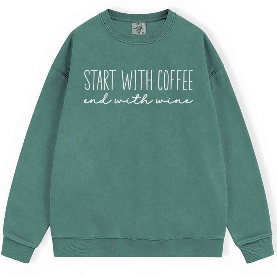 Start With Coffee Sweatshirt