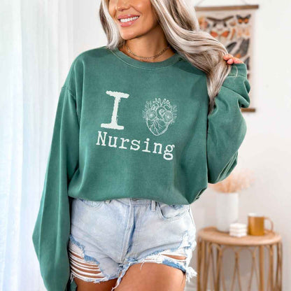 I Heart Nursing Sweatshirt