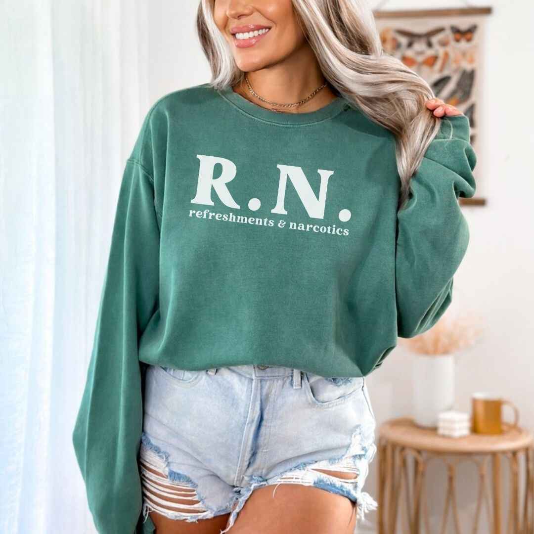 Refreshments & Narcotics Funny Sweatshirt