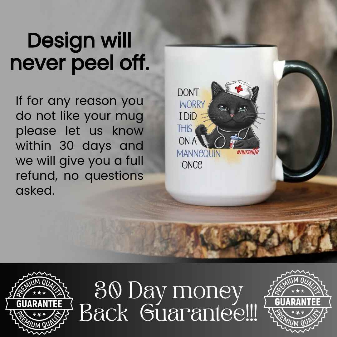 Funny Cat Nurse Mug