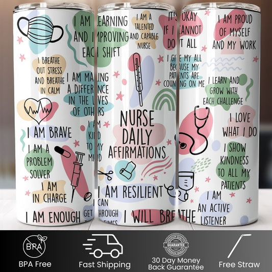 Nurse Daily Affirmations 20oz Tumbler