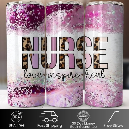 Pink Love, Inspire, Heal 20oz Tumbler