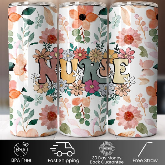 Wildflower Nurse 20oz Tumbler