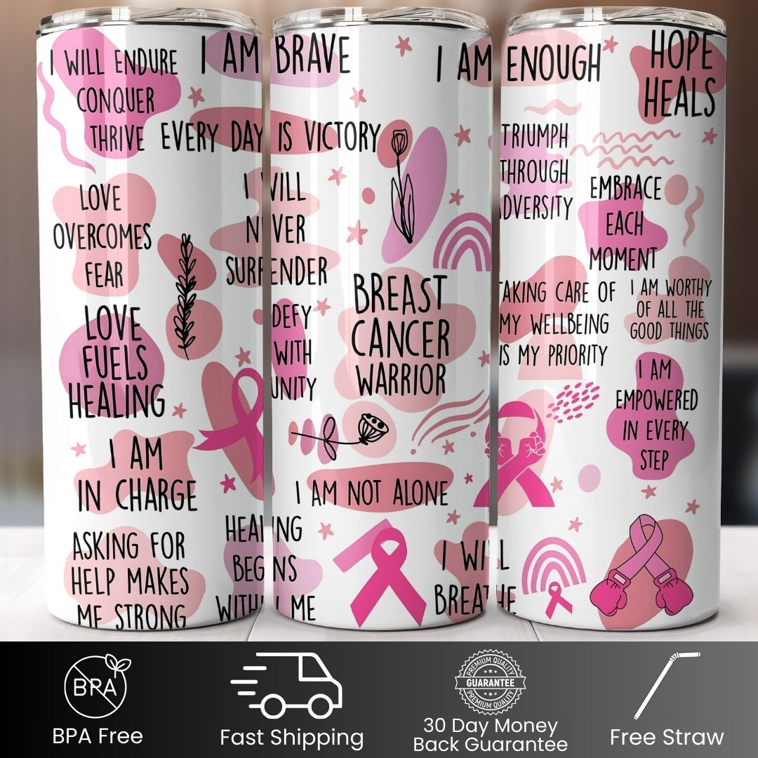 Breast Cancer Warrior 20oz Tumbler