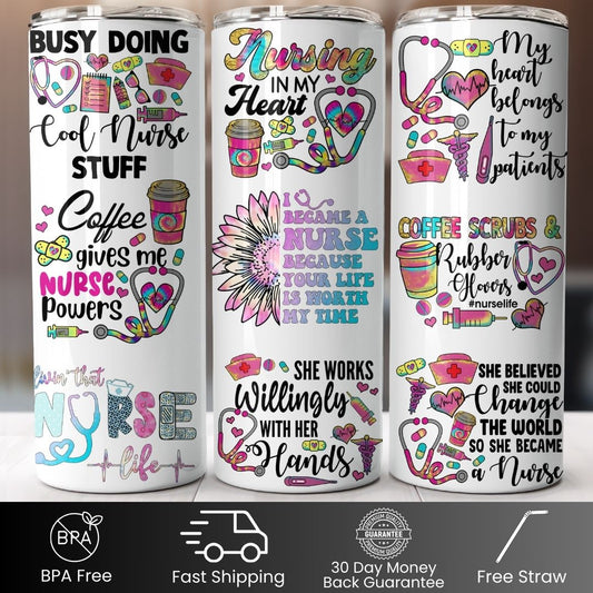 Busy Doing Nurse Stuff 20oz Tumbler