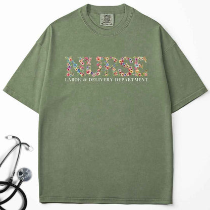 L&D Department Floral T-shirt