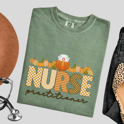 Nurse Practitioner Pumpkin Fall T-shirt