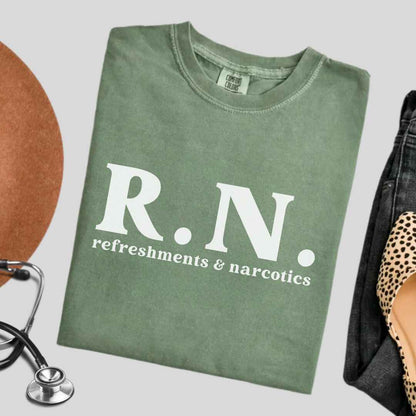 Refreshments & Narcotic Funny T-shirt