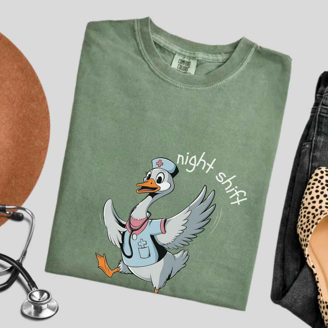 Night Shift Silly Goose Funny T-shirt